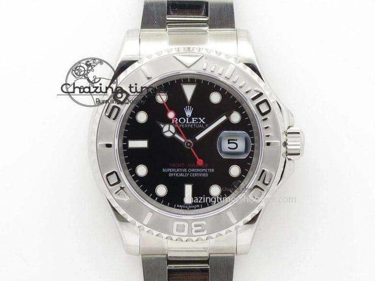 MiroTime 0328 Yacht-Master 42mm 226659 TWA 1:1 Best Edition 3D Black Ceramic Bezel on Oysterflex Strap VR Stretchable 2085